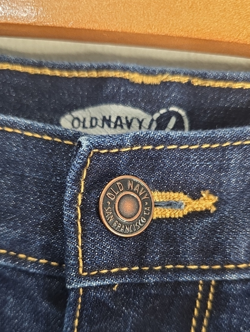 Old Navy Women's Size 14 Dark Blue Denim The Diva Shorts - Picture 4 of 11